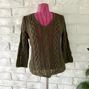 Ralph Lauren Olive Knit Sweater